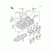 Схема вузла: Головка циліндра для Kawasaki ZR750 ZR-7S