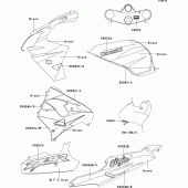 Схема вузла: Decals(zx900-e2p)(green/black) для Kawasaki ZX900 Ninja ZX-9R