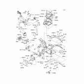 Схема вузла: Кріплення двигуна для Kawasaki VN900 Vulcan 900 Custom