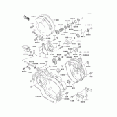 Схема вузла: Engine cover(s)(1/2) для Kawasaki KX125
