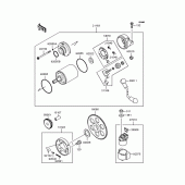 Схема узла: Стартер электрический & Привод стартера для Kawasaki ZX400 ZZR400