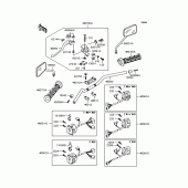 Схема вузла: Кермо для Kawasaki ZR400 Zephyr