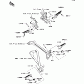 Схема узла: Подножки для Kawasaki ZX1000 Ninja ZX-10R ABS