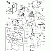 Схема узла: Радиатор (1/3) для Kawasaki EN500 Vulcan 500 LTD