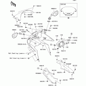 Схема вузла: Облицювальні елементи для Kawasaki ZX636 Ninja ZX-6R
