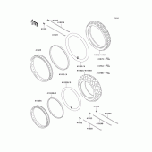 Схема узла: Колеса (Шины) для Kawasaki KL650 KLR650