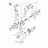 Схема вузла: Колінчастий вал для Kawasaki VN750 Vulcan 750