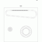 Схема вузла: Chain kit для Kawasaki ER500 ER-5