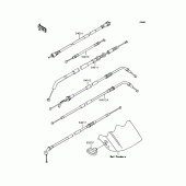 Схема вузла: Троси для Kawasaki ZR400 ZRX