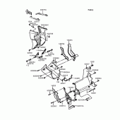 Схема вузла: Нижній обтічник (ZX900-A9) для Kawasaki ZX900 GPZ900R