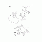 Схема вузла: Інформаційні наклейки для Kawasaki VN800 Vulcan 800 Classic