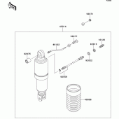 Схема вузла: Амортизатор для Kawasaki ZG1000 1000GTR