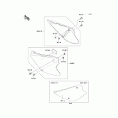 Схема вузла: Side covers для Kawasaki KX100