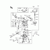 Схема вузла: Карбюратор для Kawasaki VN400 Vulcan II