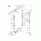 Схема вузла: Розподільний вал/bevel gear(1/2) для Kawasaki EJ650 W650