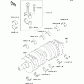 Схема узла: Коленчатый вал для Kawasaki ZX600 ZZ-R600