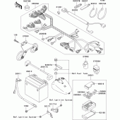 Схема узла: Электрооборудование для Kawasaki VN1500 VN1500 Classic Tourer Fi