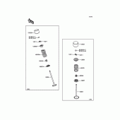 Схема узла: Клапан(ы) для Kawasaki ZX600 Ninja ZX-6R
