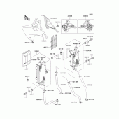 Схема узла: Радиатор для Kawasaki KX250/ KX252 KX250