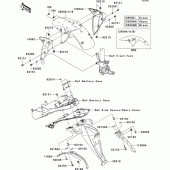 Схема узла: Крыло для Kawasaki ZR750 Z750R ABS