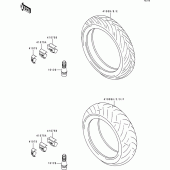 Схема узла: Шины для Kawasaki ZX900 Ninja ZX-9R