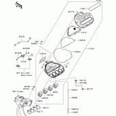 Схема узла: Воздушный фильтр для Kawasaki ZX600 Ninja ZX-6R