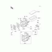 Схема узла: Крепление двигателя для Kawasaki KZ1000 Police