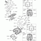 Схема узла: Клапанная крышка для Kawasaki VN2000 VN2000 Classic