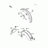 Схема узла: Крыло для Kawasaki VN1500 Vulcan 88