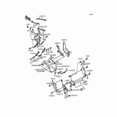 Схема вузла: Нижній обтічник для Kawasaki ZX900 GPZ900R