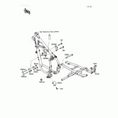 Схема вузла: Frame fitting для Kawasaki KL250 KLR250