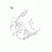Схема вузла: Рама для Kawasaki VN750 Vulcan 750