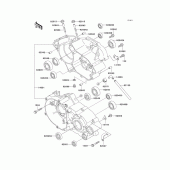 Схема вузла: Картер двигуна для Kawasaki KX85 KX85