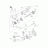 Схема вузла: Starter motor для Kawasaki VN800 Vulcan 800