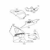 Схема вузла: Наклейки (CLGreen) для Kawasaki ZX1200 Ninja ZX-12R