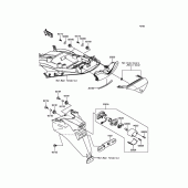 Схема вузла: Taillight(s) до Kawasaki ZX1400 ZZR1400 ABS