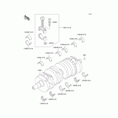 Схема узла: Коленчатый вал для Kawasaki ZX600 Ninja ZX-6
