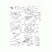 Схема узла: Воздушный фильтр для Kawasaki ZX600 Ninja ZX-6