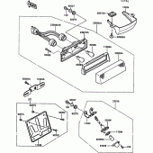 Схема узла: Tail lamp для Kawasaki EX500 GPZ500S