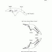 Схема узла: Decals(black)(pcf) для Kawasaki ZR750 Z750R ABS