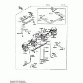 Схема узла: Карбюратор для Kawasaki ZX600 Ninja 600R