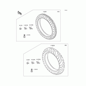 Схема узла: Шины для Kawasaki EX250 Ninja 250