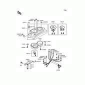 Схема узла: Панель приборов для Kawasaki KLE250 Anhelo