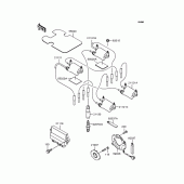 Схема вузла: Котушка запалювання для Kawasaki ZR1100 Zephyr 1100