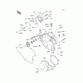 Схема узла: Engine cover(s) для Kawasaki KX65