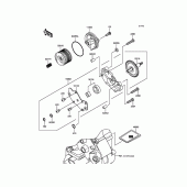 Схема вузла: Масляний насос для Kawasaki BR250 Z250SL