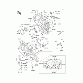 Схема узла: Картер двигателя для Kawasaki KL650 KLR650
