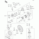 Схема узла: Starter motor для Kawasaki ZX600 Ninja ZX-6R