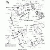 Схема узла: Cowling(center)(cdf) для Kawasaki ZG1400 1400GTR ABS