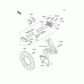 Схема вузла: Заднє гальмо для Kawasaki ZG1400 Concours 14